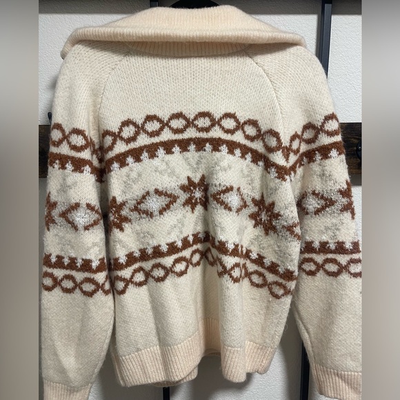 Varley Cai Fairisle Half Zip  Whitecap Size S NWT - Picture 12 of 13